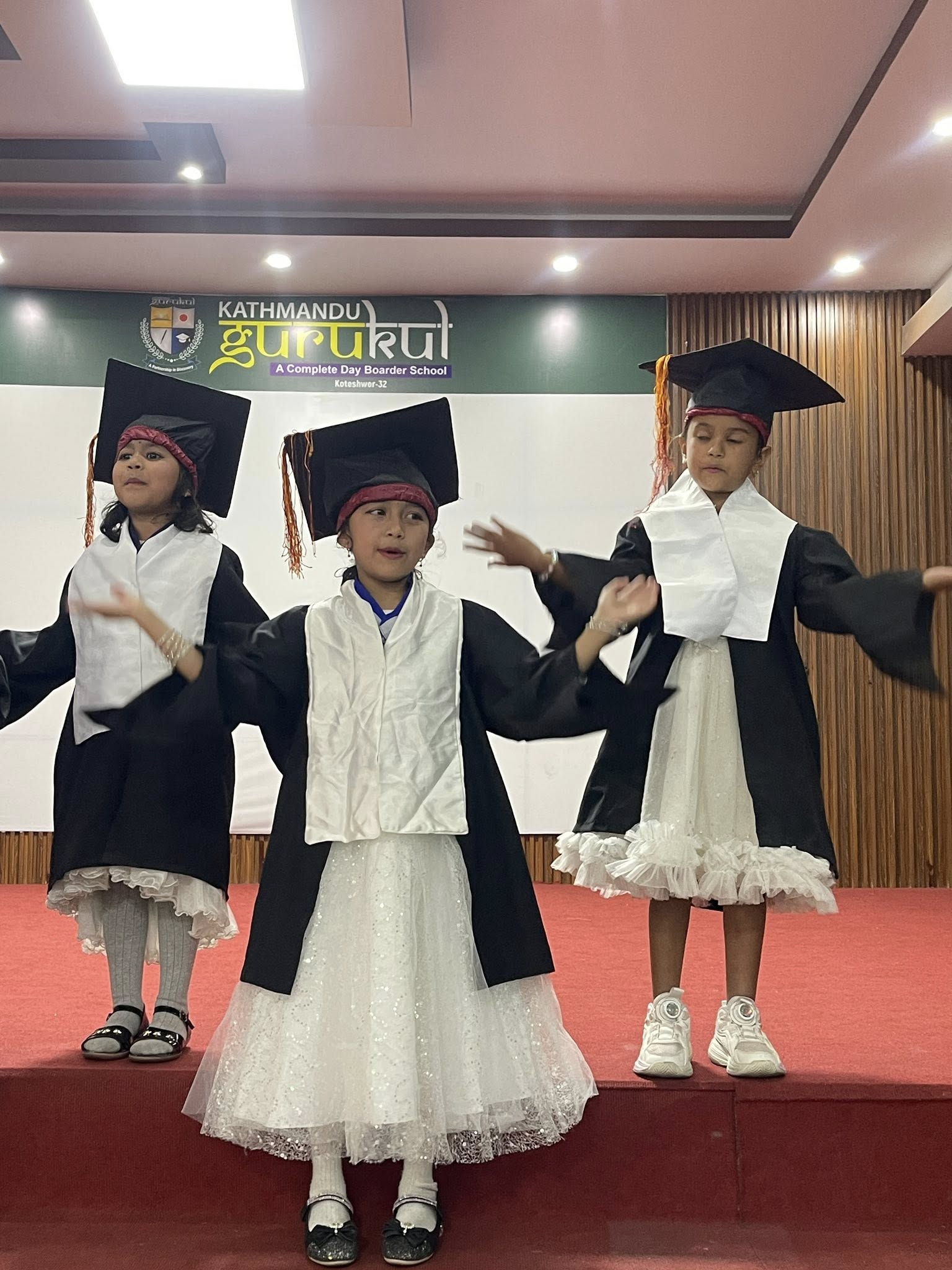 Dance performance by kids at EuroKids Mulpani Nepal preschool