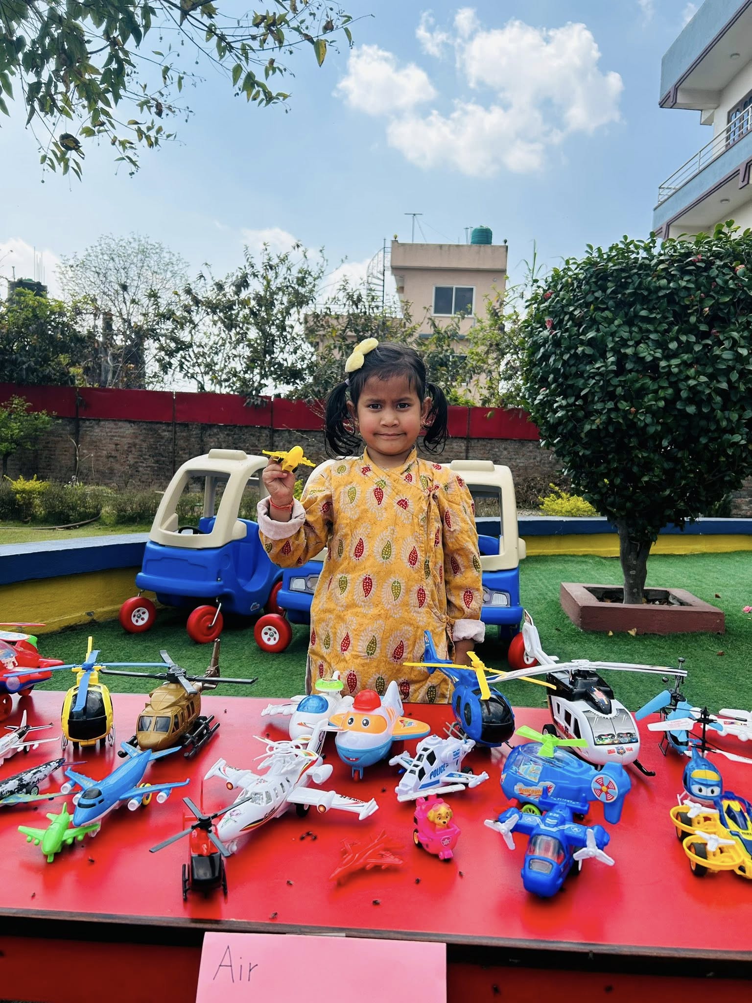 Creative project exhibition at EuroKids Mulpani kindergarten Kathmandu